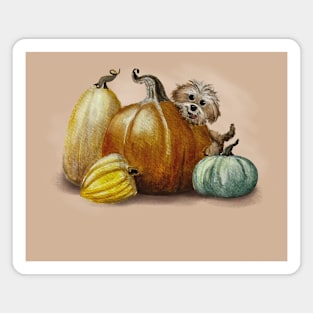 Pumpkin Patch Pup! Magnet